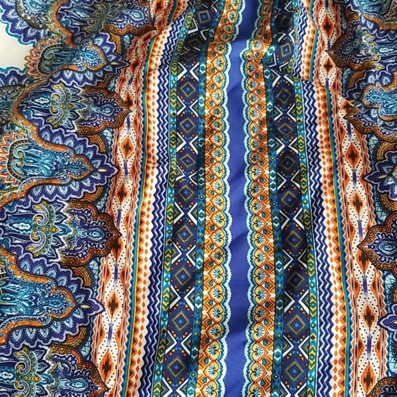 Blue multi color maxi skirt - Picture 3 of 3